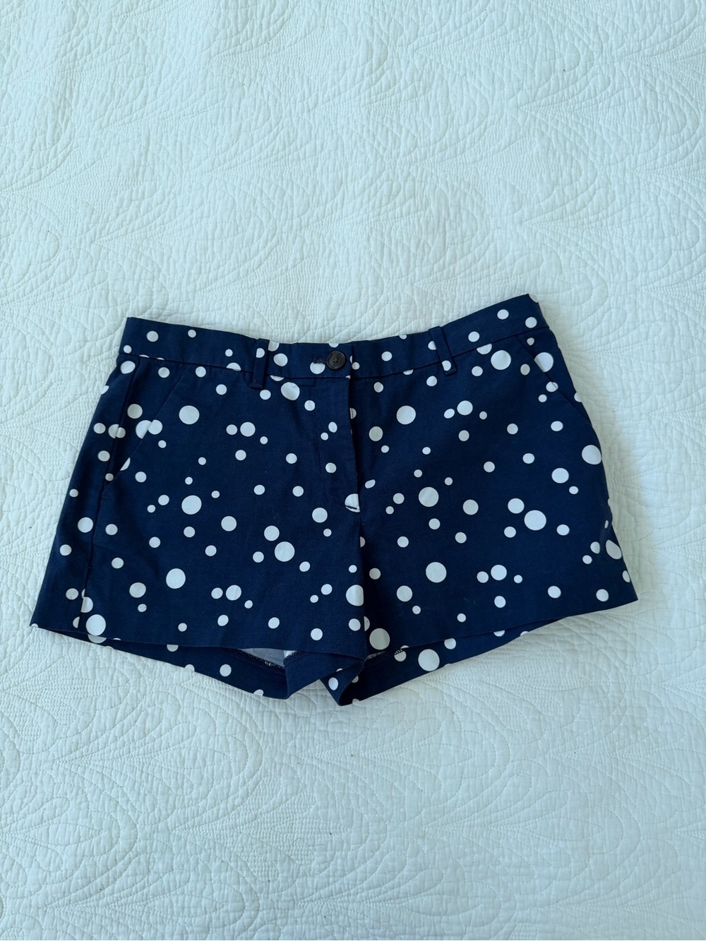 GAP Navy Blue Polka Dot Women's Jean Shorts